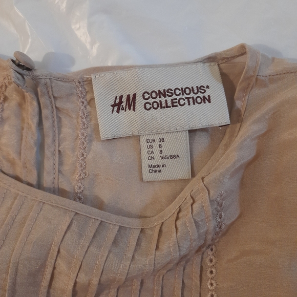 ● H&M | Conscisious Collection Silk/Cotton Blend Top - Picture 2 of 14